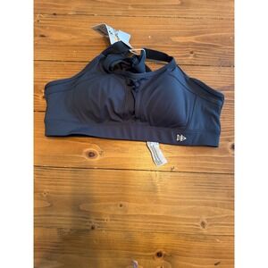 Yvette Ladies Sport Bra Art No E100323A01 Dark Gray Full Support Size XL